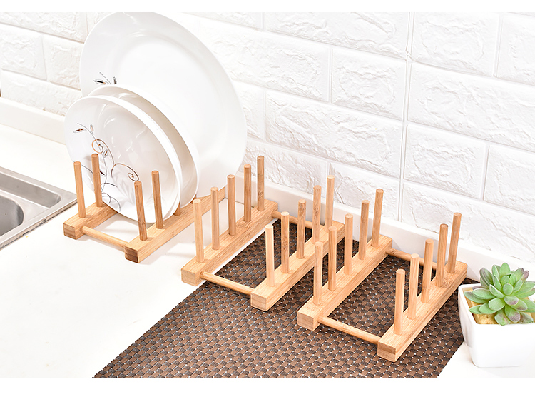 木质厨房碗架盘子碟子锅盖架家用收纳沥水架可拆卸置物架碗架三维工匠