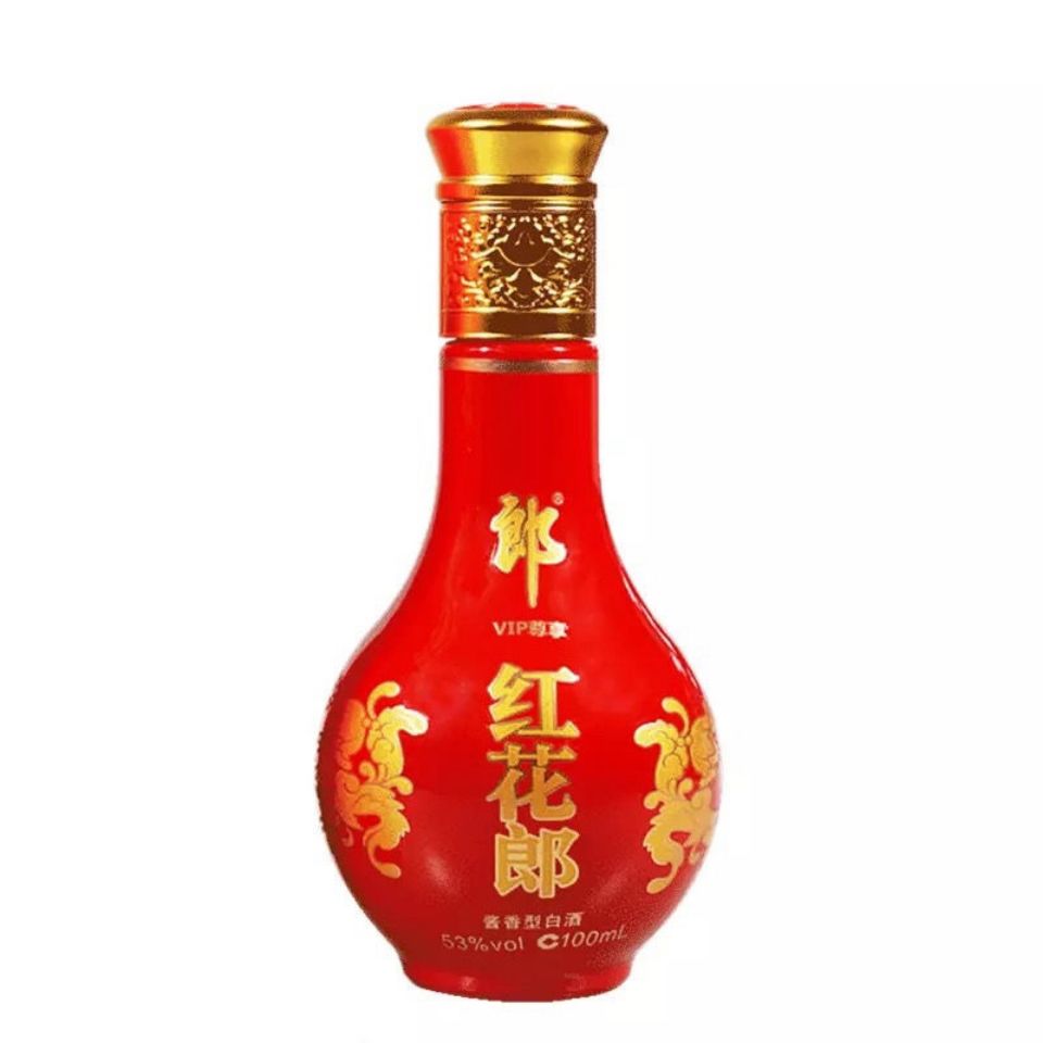 郎酒红花郎100ml单瓶装53度酱香型小酒版