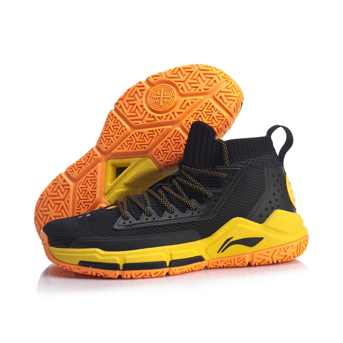 李宁篮球鞋男鞋秋季新款韦德之道裂变5减震支撑运动鞋大码abap027