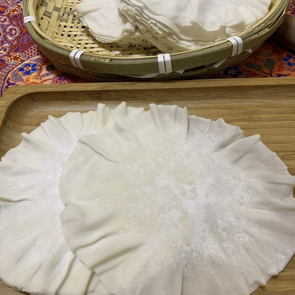 《呼市烧麦皮批发80张手工家用商用内蒙古烧卖顺丰 1斤烧麦皮》无著