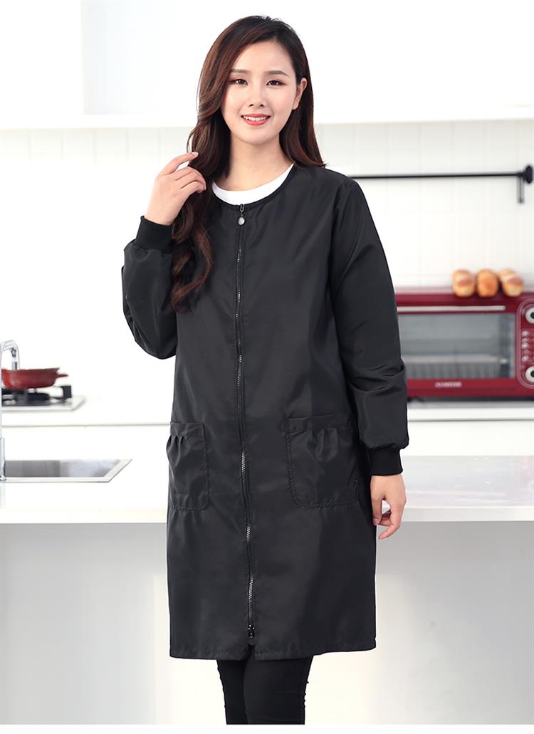 加长罩衣大人防油长袖外套上衣工作服围裙家用厨房时尚做饭女防水