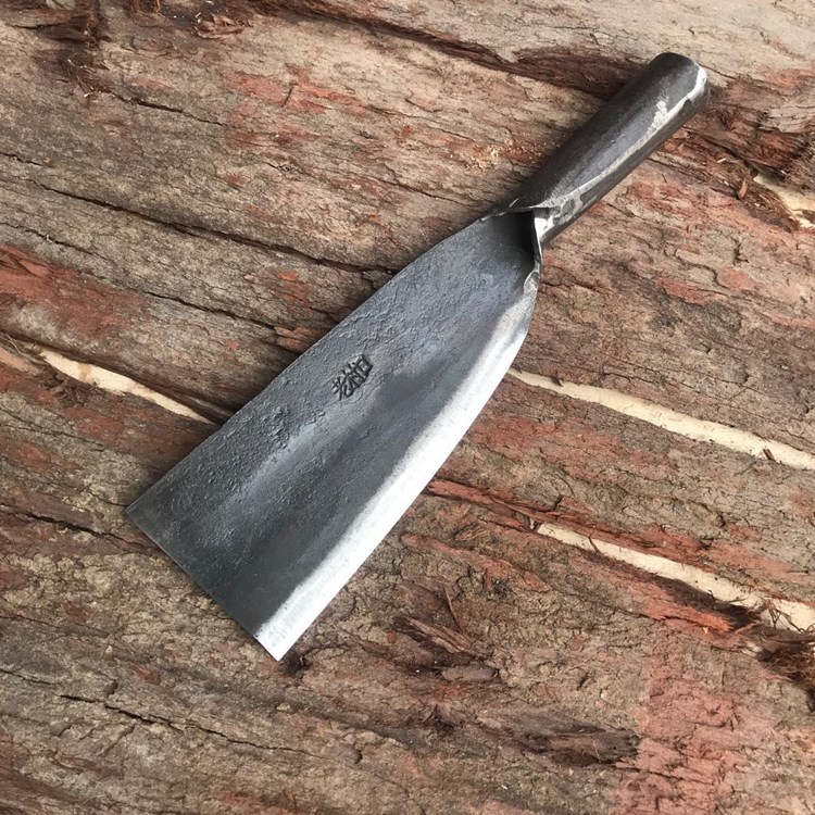 jing ping热卖锻打65锰钢平头柴刀汽车弹簧钢劈柴钩刀短柄户外开路