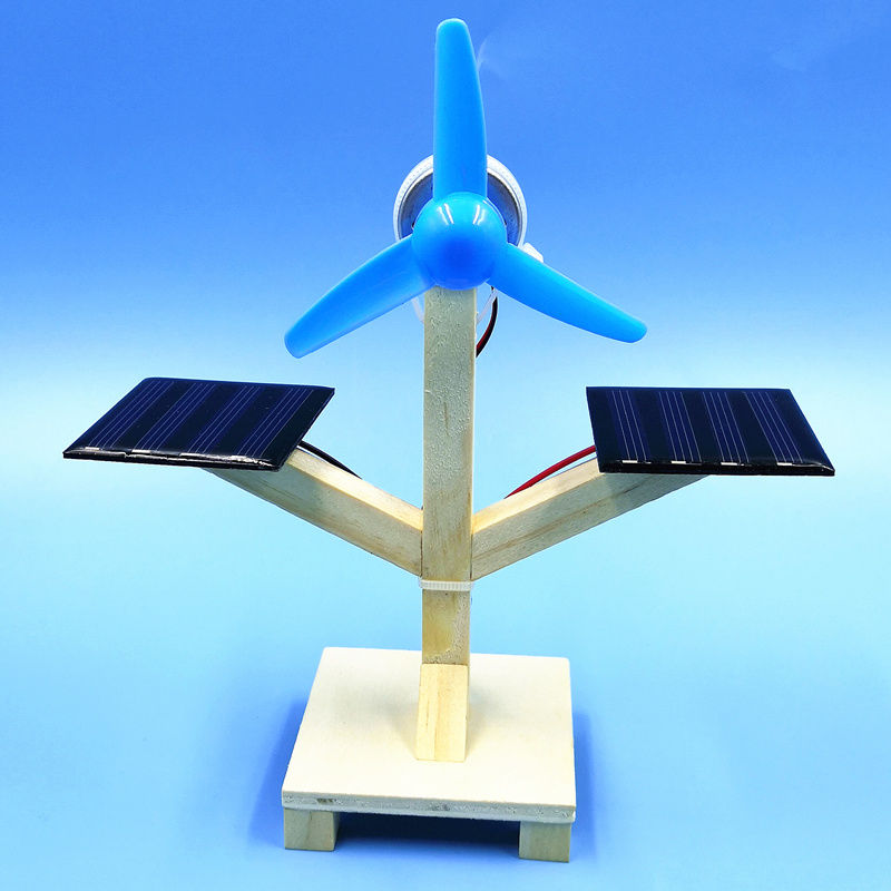 太阳能风扇科技小制作小发明环保科学实验玩具diy手工拼装材料包 太阳