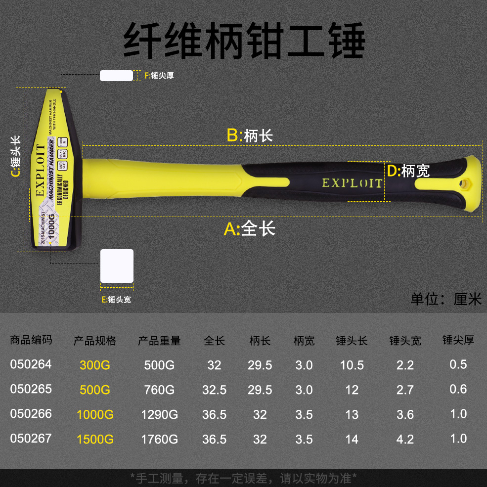 定做 钳工锤鸭嘴锤小铁锤钣金锤电工锤迷你锤子手锤