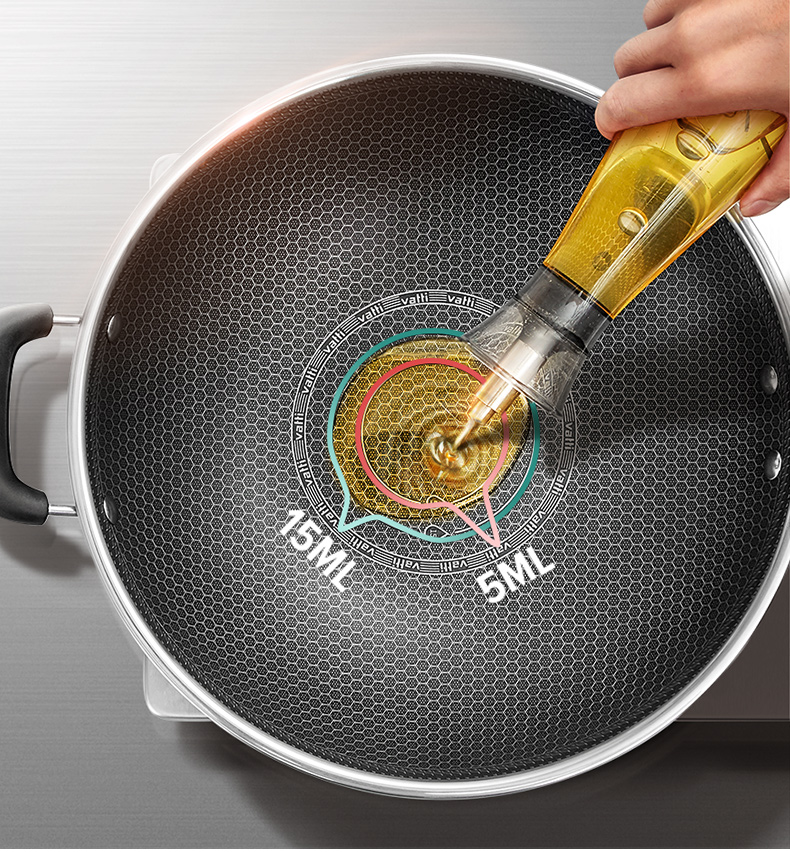 华帝vatti 炒锅 不粘锅32cm 耐磨蜂窝底电磁炉燃煤气通用c3212
