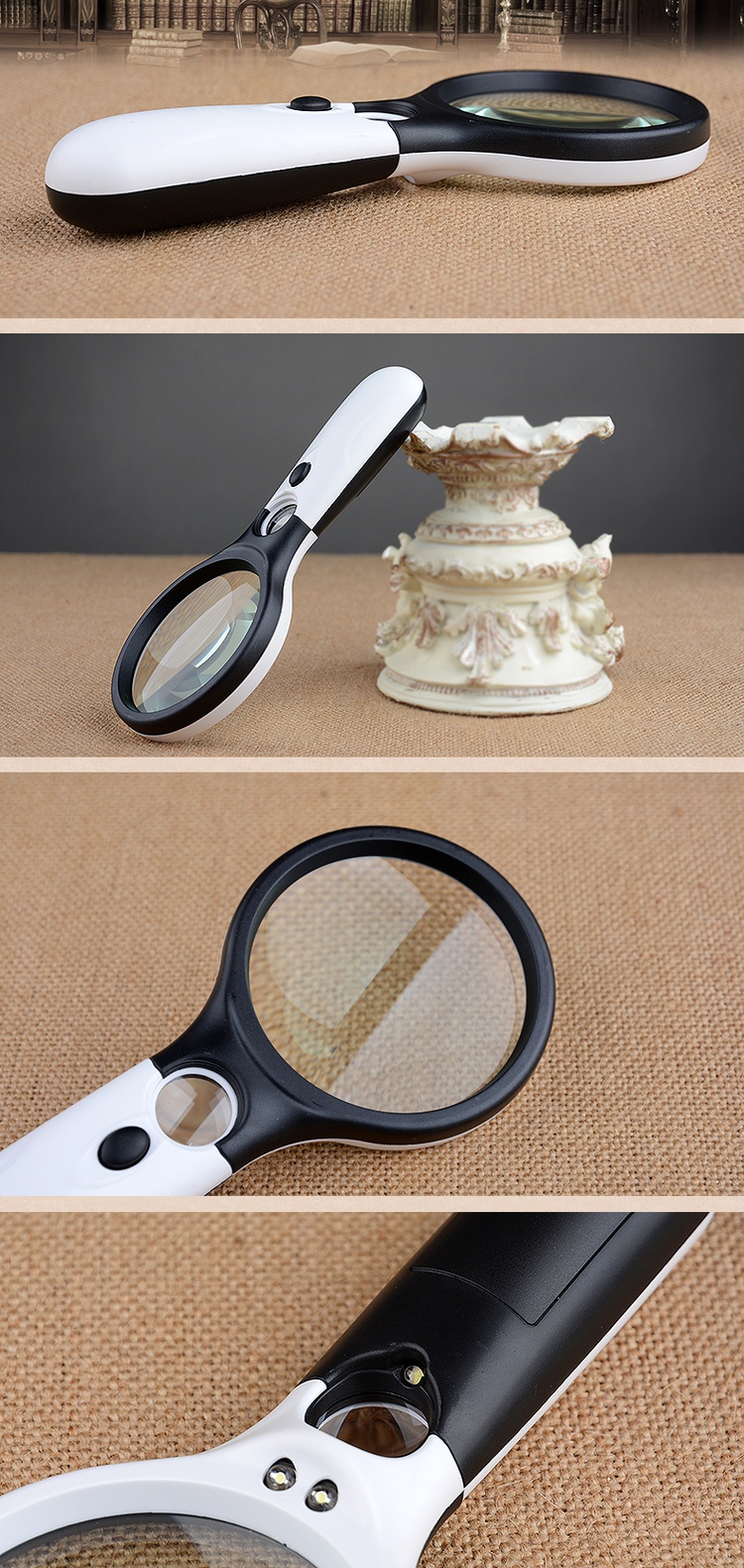 太阳火(sunfire)多用工具 太阳火光学手持式带led灯10倍高清老人阅读