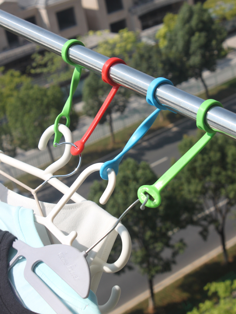 智乐迪(zhiledi) 智乐迪防掉落衣服衣架防风扣防风钩晾衣架卡扣挂钩
