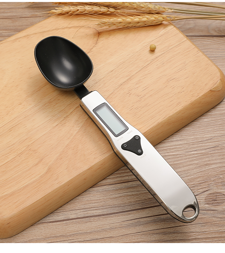 精准称重电子量勺秤家用厨房烘培勺子秤奶粉辅食面粉克度勺电子秤