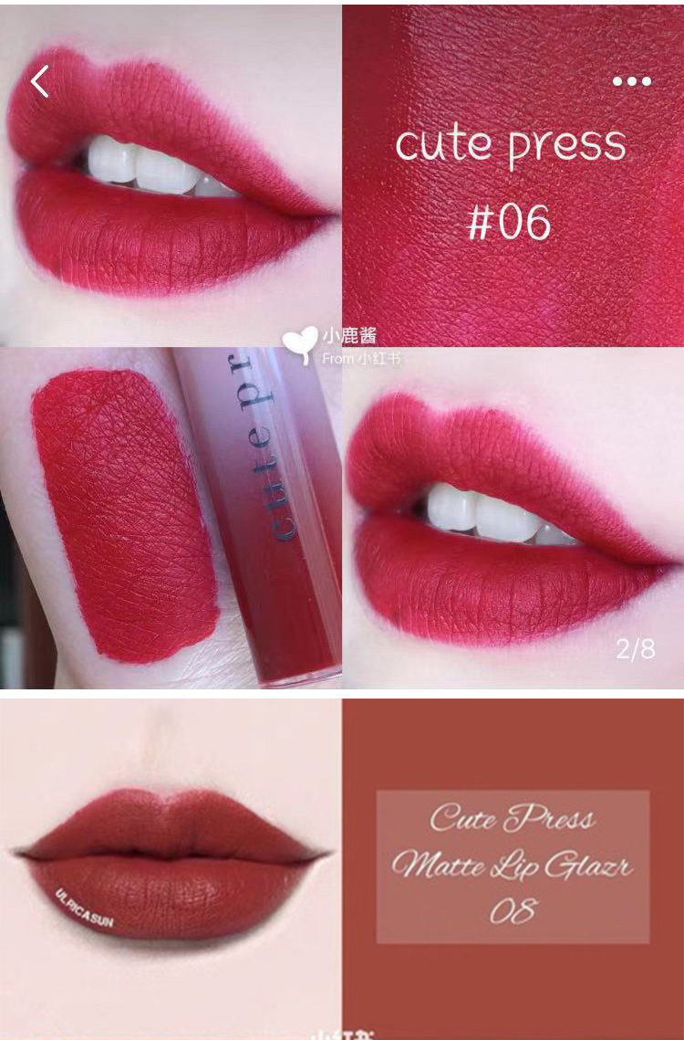 【海洋诗韵唇彩】 泰国 nonstop美女与野兽雾面哑光丝绒唇釉口红女03