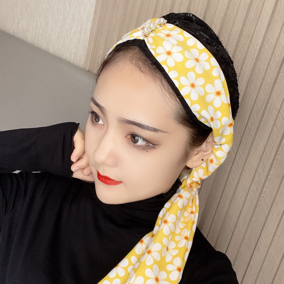 回族帽子女新款时尚飘带碎花印度帽穆丝林发带帽旅拍包头帽光头帽