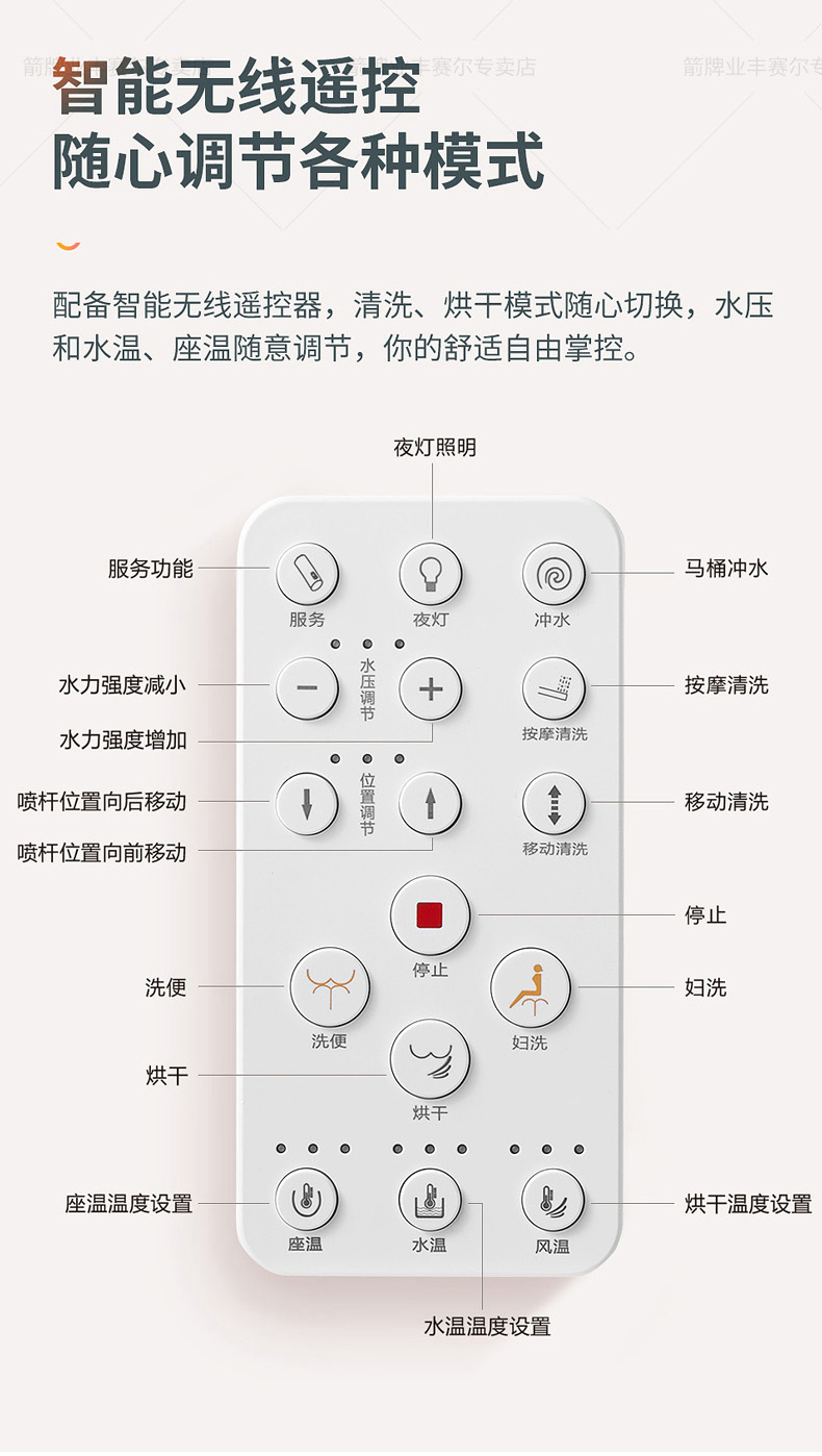 箭牌(arrow)坐便器ake1129 箭牌智能马桶一体机家用自动冲洗坐便器