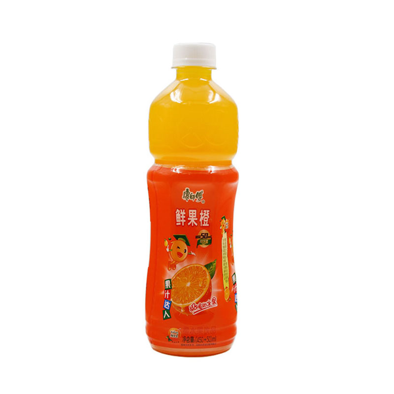 康师傅鲜果橙橙汁水晶葡萄水蜜桃500ml15瓶水果味饮料夏季果味饮品