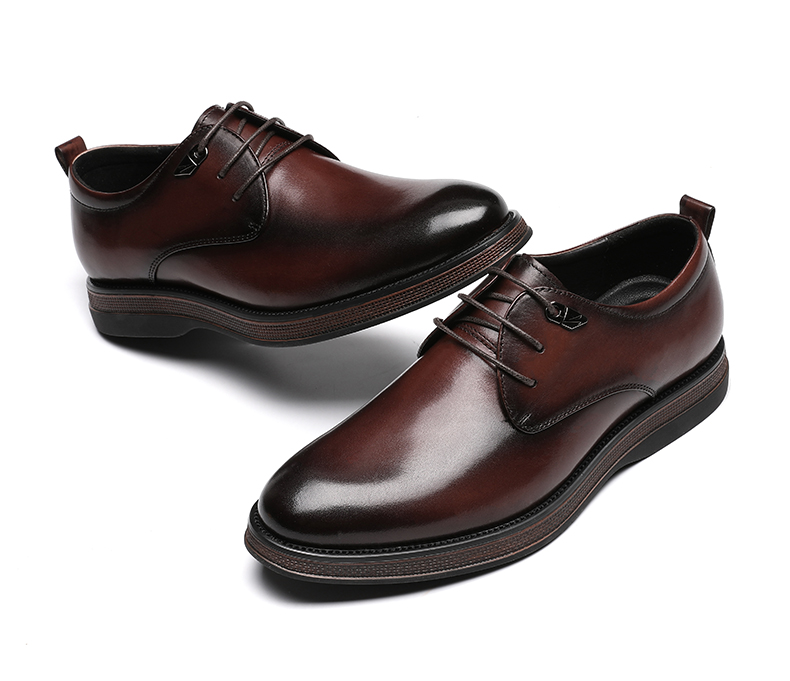 男士休闲鞋wta30574 红蜻蜓男皮鞋2020新款春秋真皮商务正装英伦大头