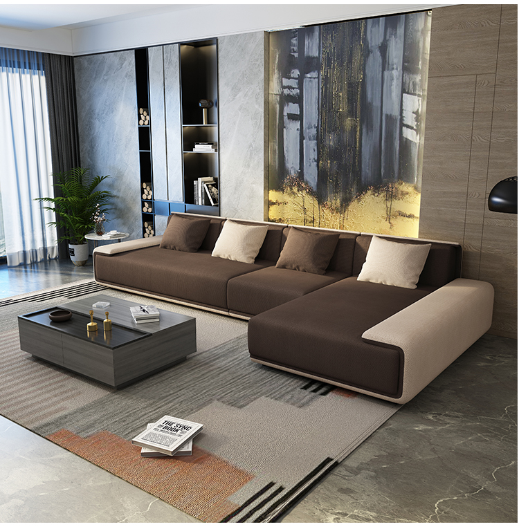 迈菲诗北欧乳胶布艺沙发组合简约现代大户型客厅整装日式沙发棉麻可