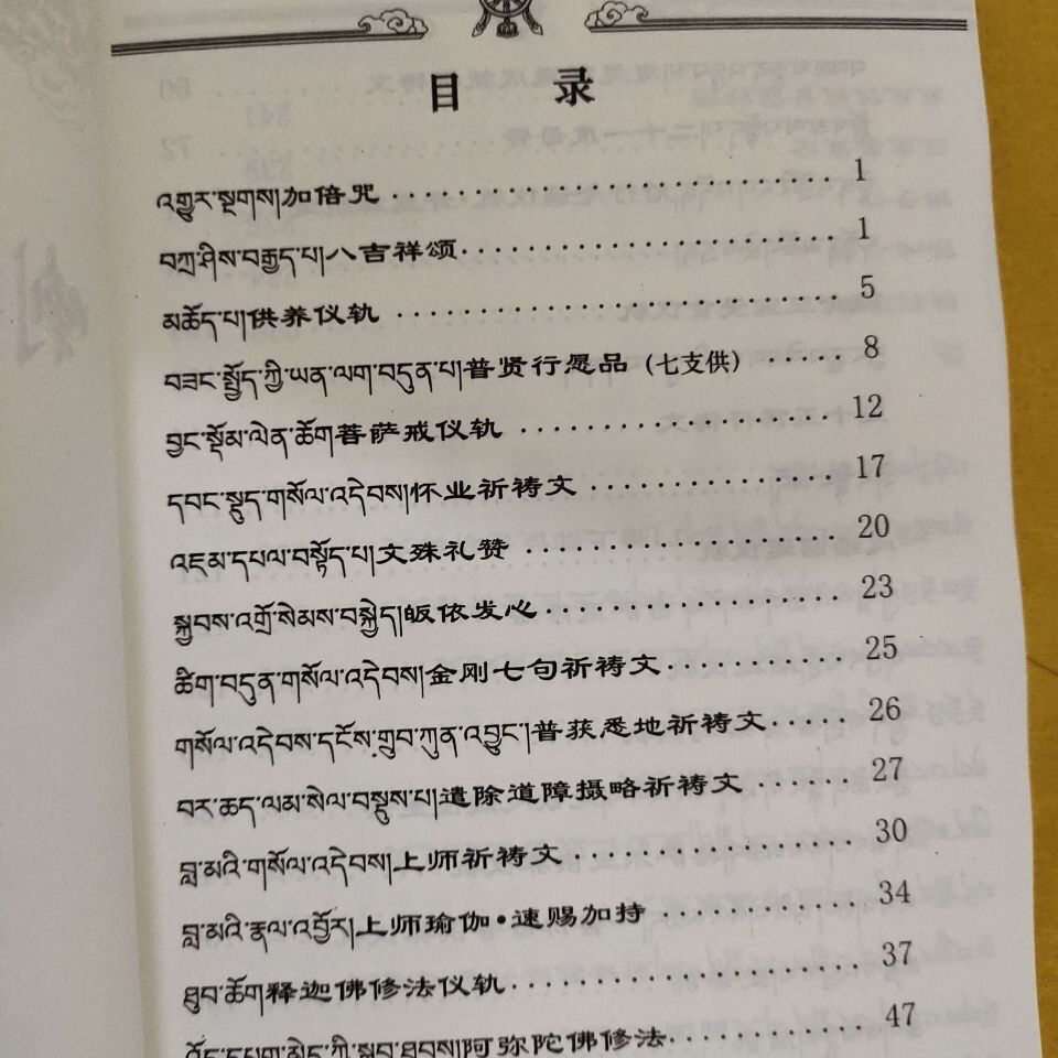 喇荣日常课诵红色封面喇荣课诵集21度母赞念诵集