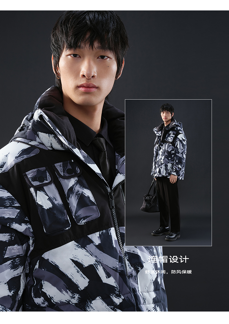 gxg青年羽绒制造局范丞丞同款羽绒服2020年冬季立领短款外套