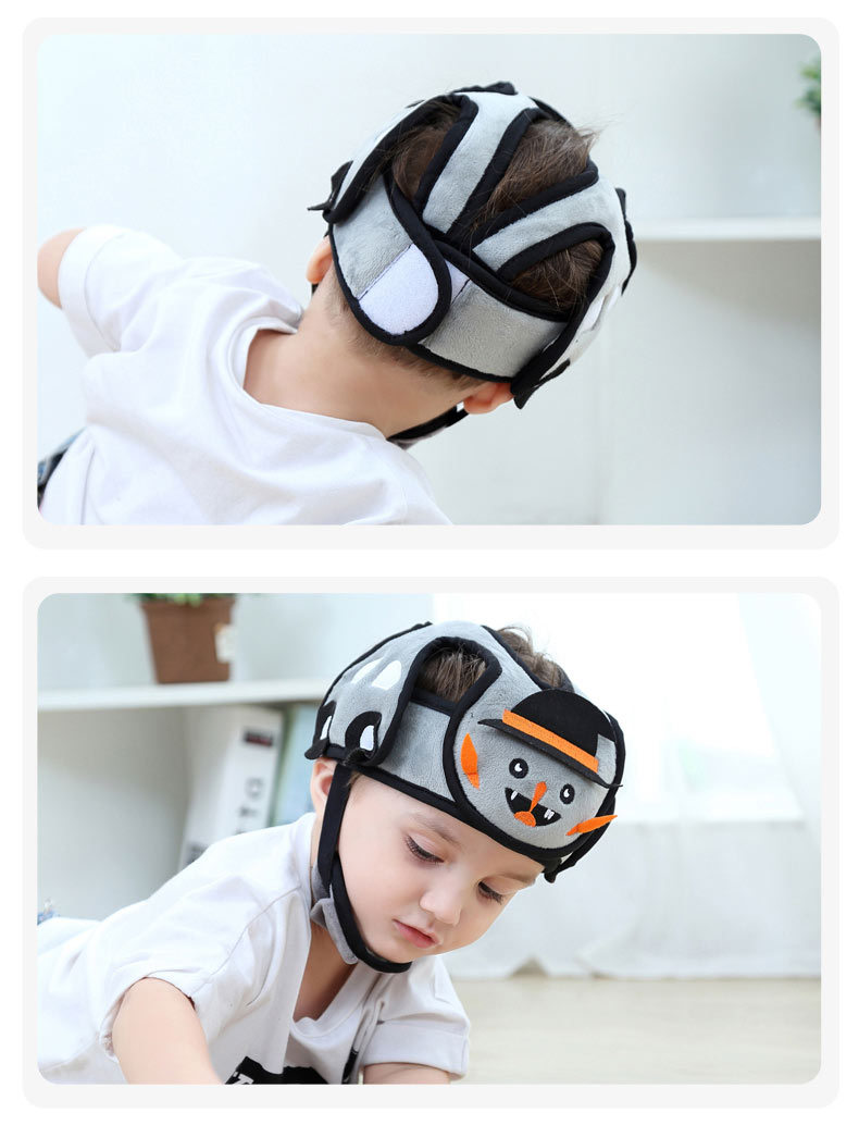 可莉允宝宝防摔头保护婴儿学步防撞防摔儿童安全头盔护头护头枕 桔色