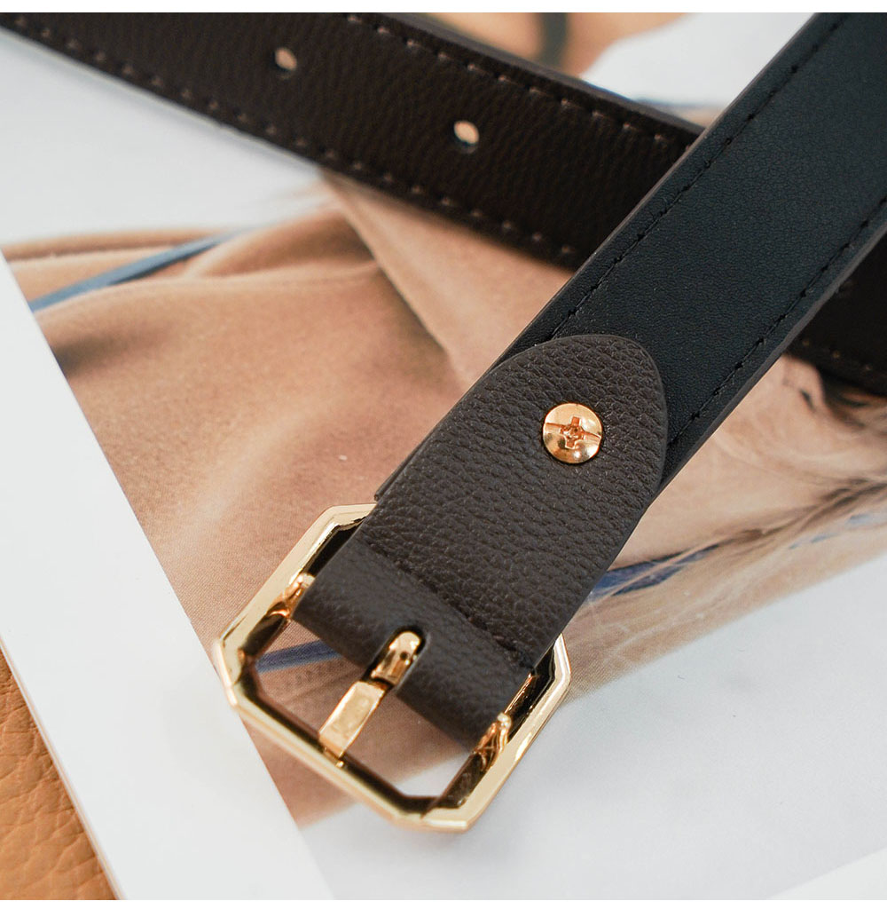 福利款复古方扣哑光皮腰带女2021年新款经典简约时尚百搭装饰c32长