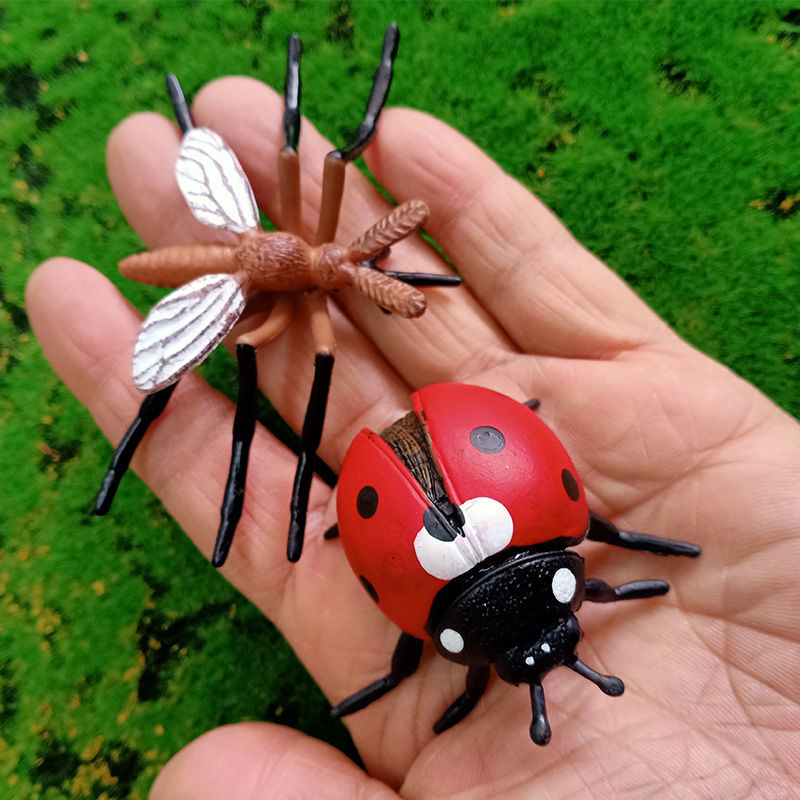 儿童科教仿真昆虫动物模型蝴蝶蚊子蜘蛛蟋蟀蚂蚁蜜蜂整蛊玩具摆件橘背