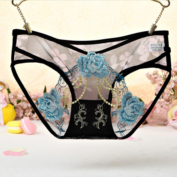 女生内裤女蕾丝日系超薄性格透明性感身材辣到爆雷丝透明网纱卓思哲