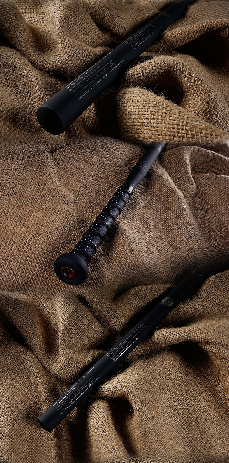 棒球棍车载防身自卫磨砂黑可修复层棒球棒手眼协调训练棒球棍 磨砂黑