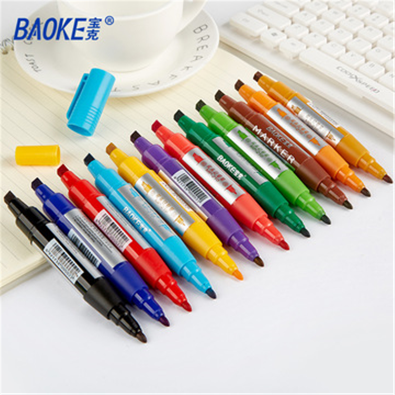 宝克mp210记号笔彩色12色套装