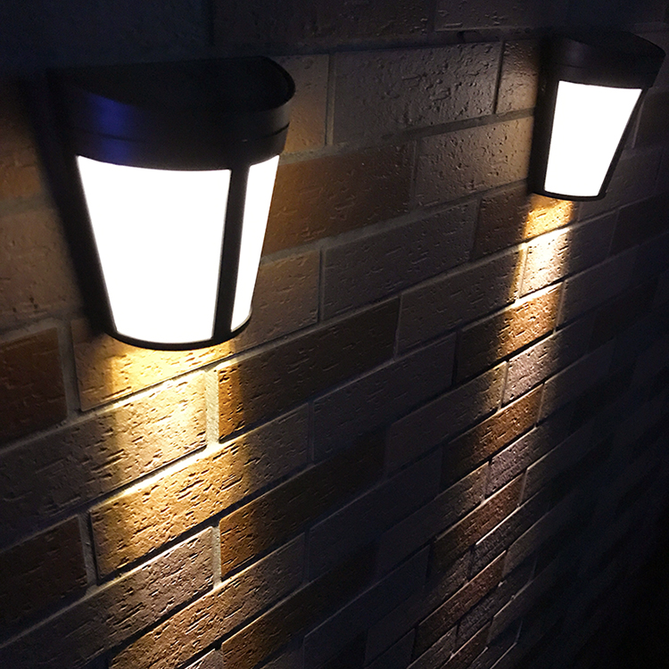 太阳能户外防水led壁灯家用花园别墅庭院装饰氛围投光壁灯围墙灯t