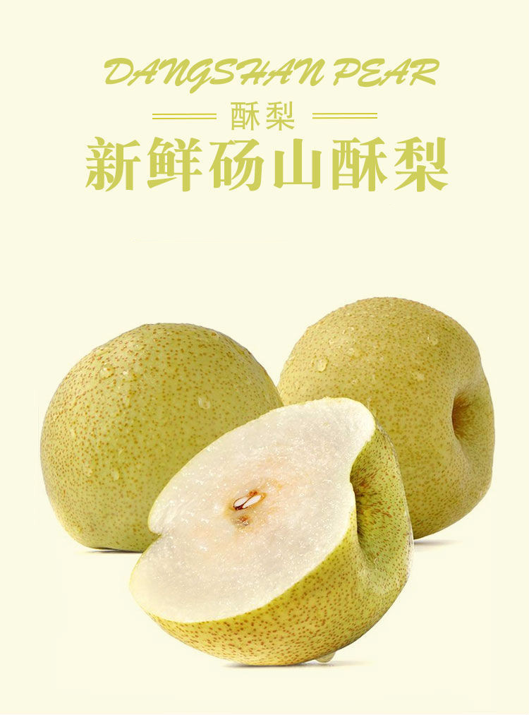 砀山梨安徽砀山梨新鲜水果当季酥梨砀山梨5斤精选