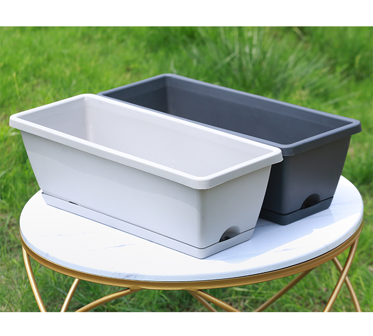 yicheng种菜盆长条霍伦花盆家庭阳台种植箱种花器蔬菜长方形特大种植