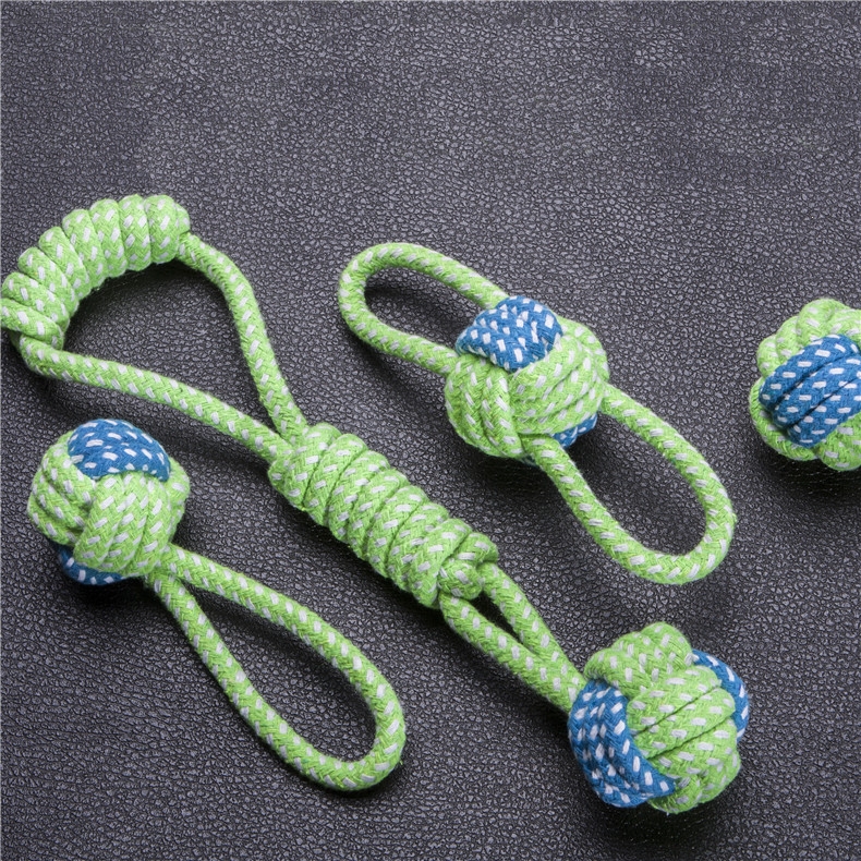 绳结编织宠物狗狗玩具耐咬磨牙武速达绳球狗咬绳金毛萨摩耶哈士奇大型