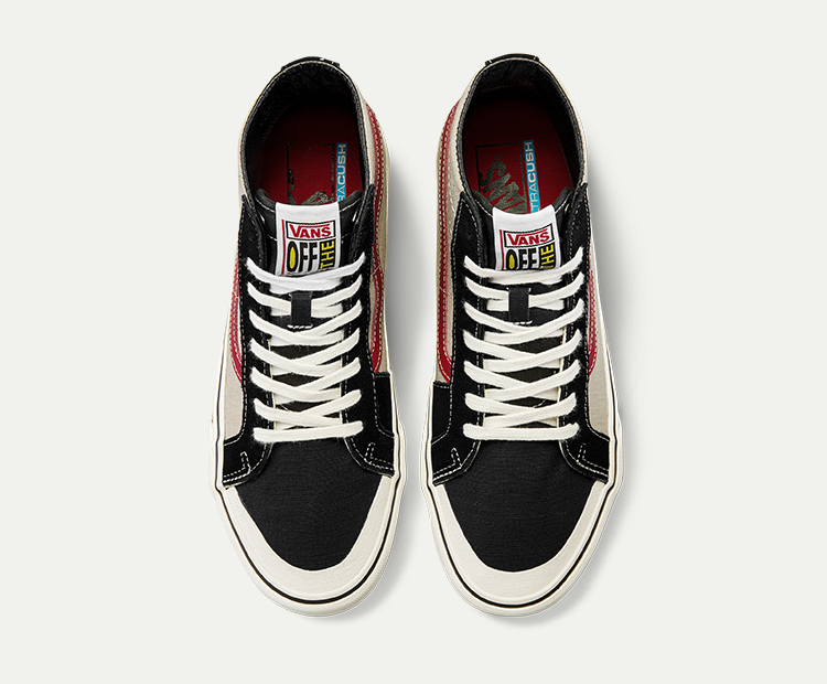 vans女士帆布鞋vn0a3mv12u4 vans范斯侧边条纹蝙蝠图案男鞋女鞋sk8-hi