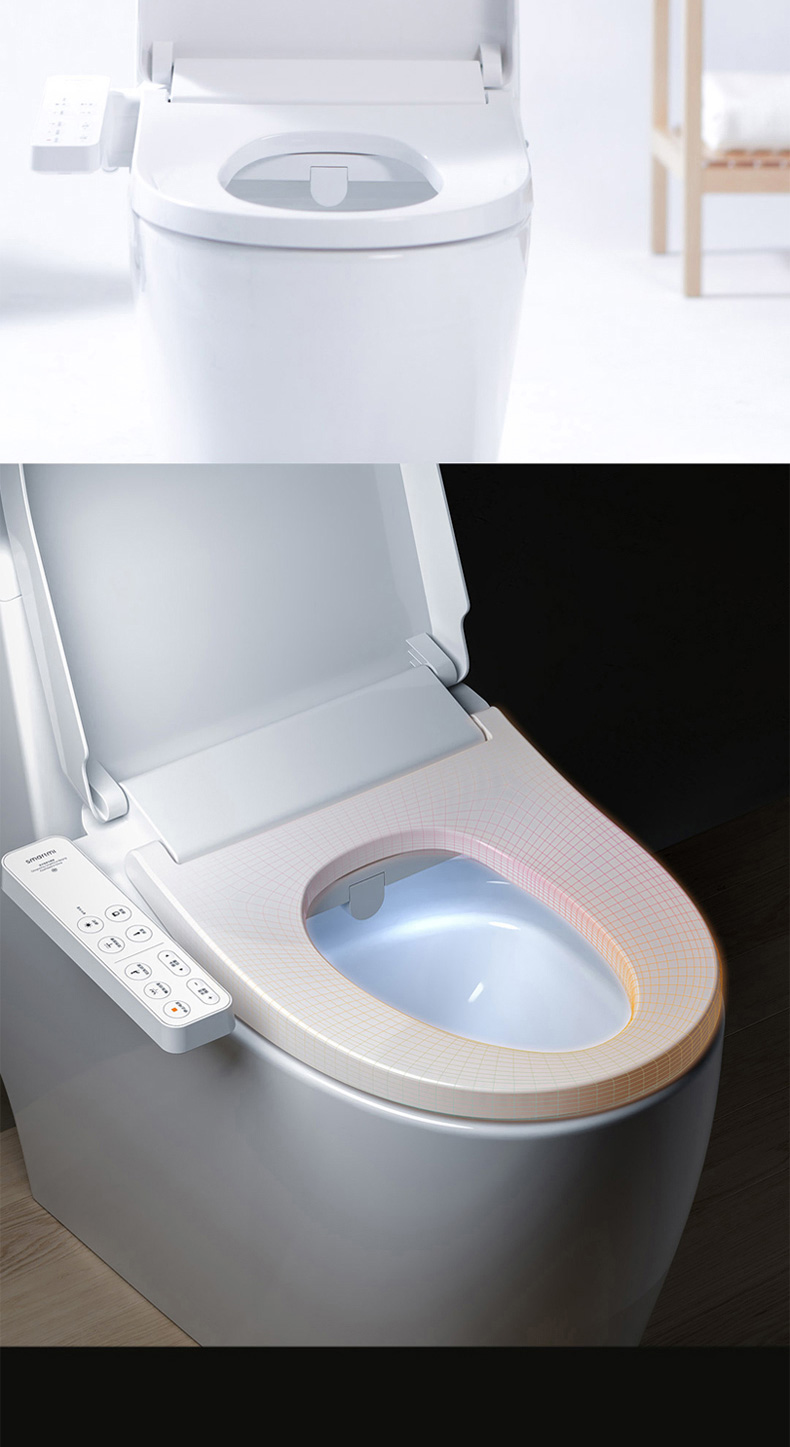 智米电动智能马桶盖翻盖即热式全自动家用冲洗加热坐便器盖洁身器