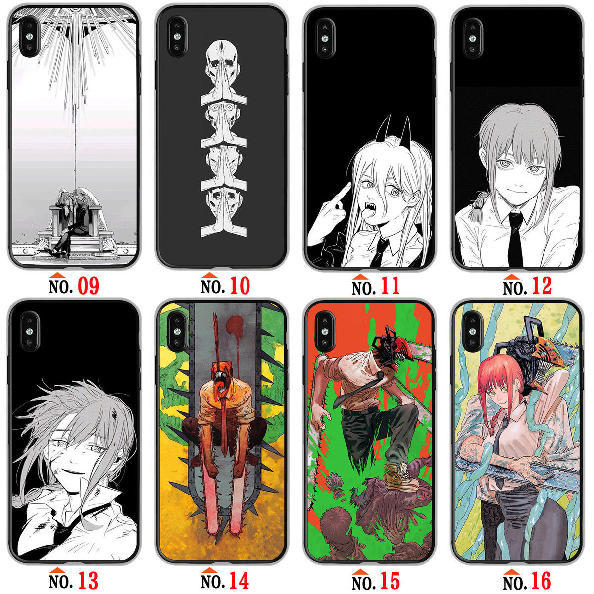 《电锯人手机壳适用苹果12华为vivo小米oppo魅族一加链套帕瓦玛琪玛 1