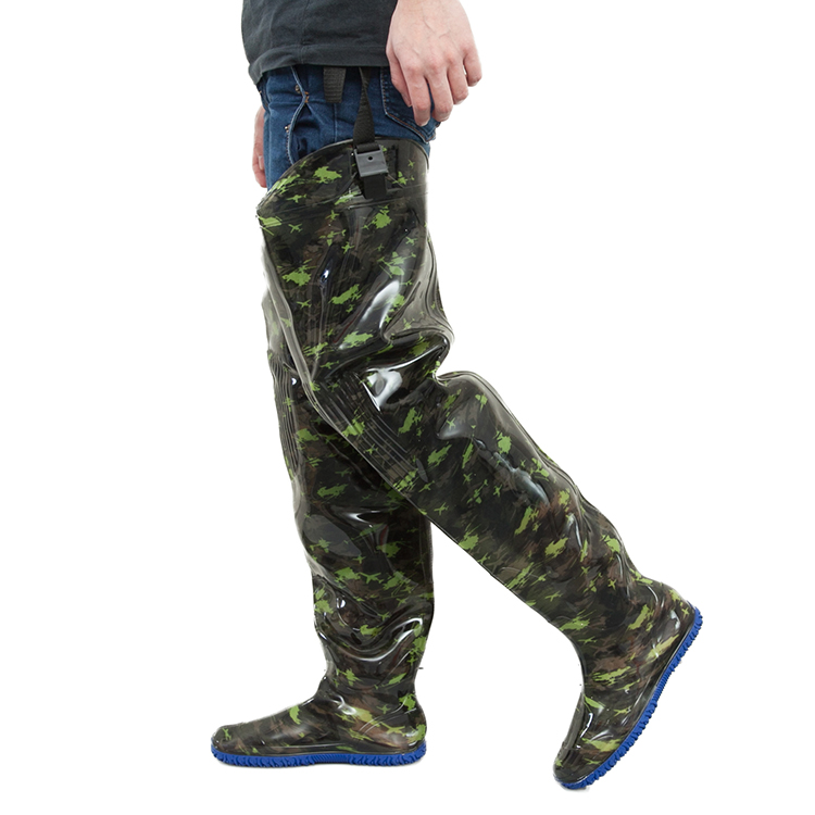 飞鹭插秧靴男高筒过膝农田雨鞋雨靴裤腿平底防虫挖藕捕鱼水鞋267闪潮