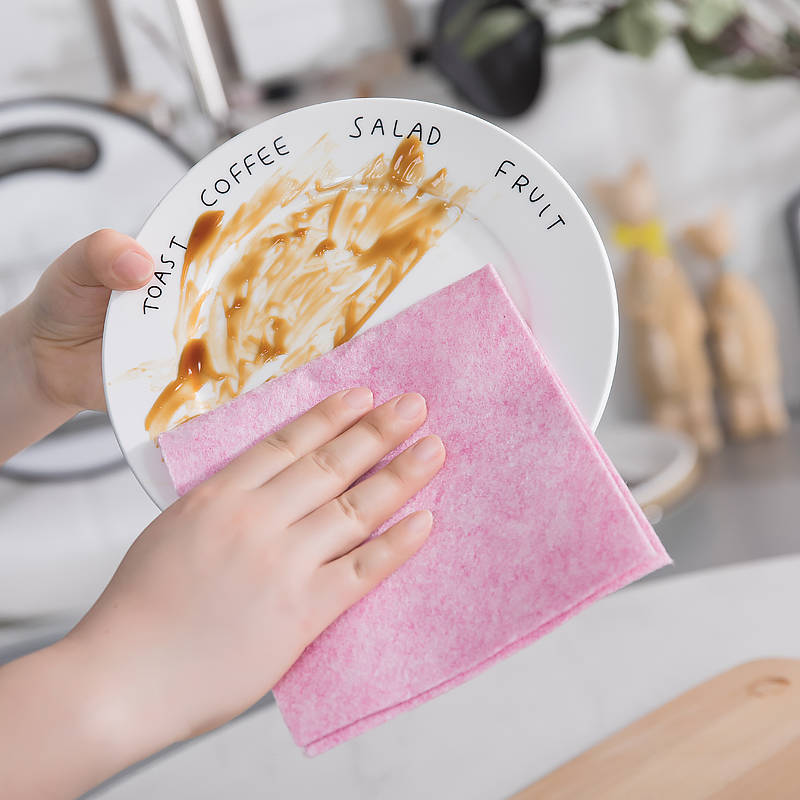 天然椰壳洗碗布不沾油椰壳抹布厨房专用毛巾百洁布加厚吸水去油