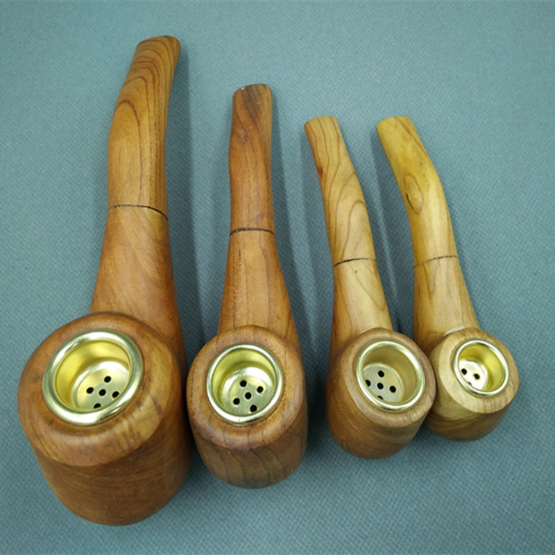 烟袋锅怀旧山枣木纯手工烟袋 纯实木手工刻 烟斗实木旱烟袋烟锅烟具