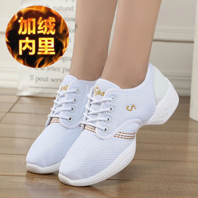 都趣3015637461 几度闻舞蹈鞋春秋季新款网面透气运动鞋广场舞蹈跳舞