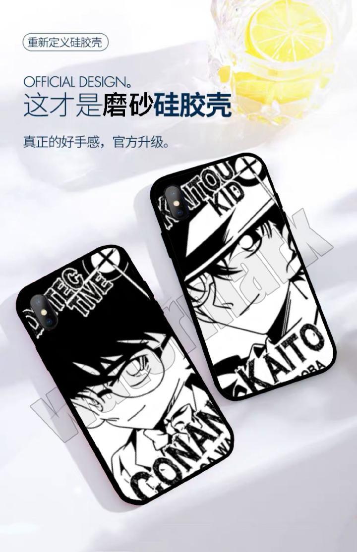 《新一小兰灰原哀情侣怪盗基德名侦探柯南手机壳适用oppo苹果11vivo