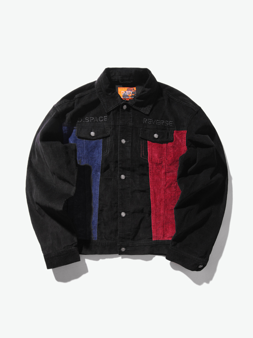 dusty撞色字母刺绣工装夹克