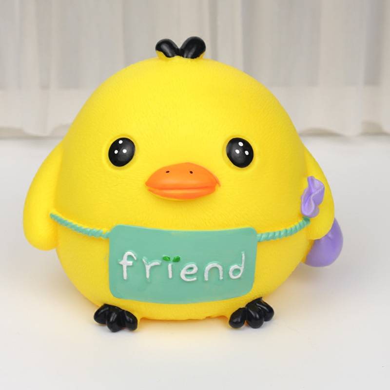 派对生日蛋糕装饰生肖小鸡公仔鸡宝宝周岁生日蛋糕装饰摆件储蓄罐