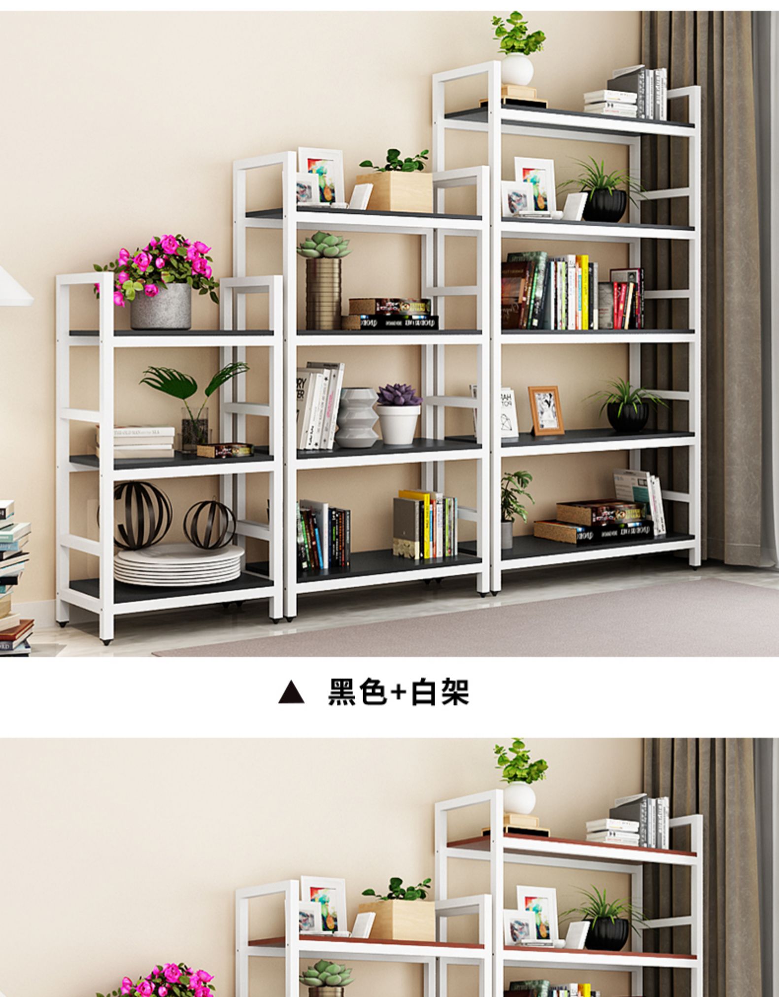 货架仓储家用置物架化妆品展示架超市仓库储藏室轻型收纳架铁架子