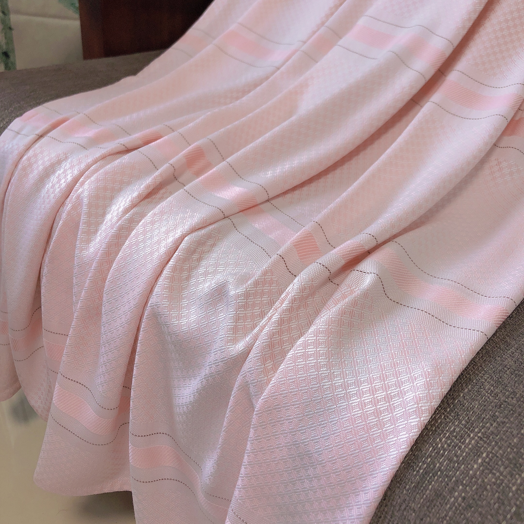 喻娄竹纤维冰丝毯婴儿童盖毯毛巾被夏季薄毯宝宝空调被子大成人单双人