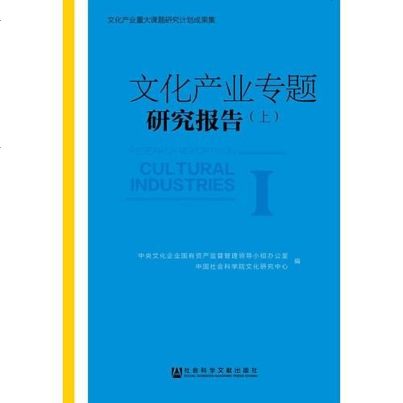 [二手8成新]文化产业专题研究报告() 9787509763162