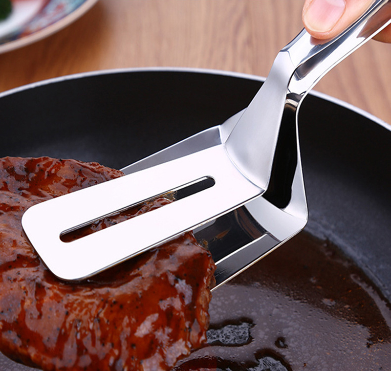 是尚304201不锈钢烤肉夹牛排夹多用途食品夹单个装