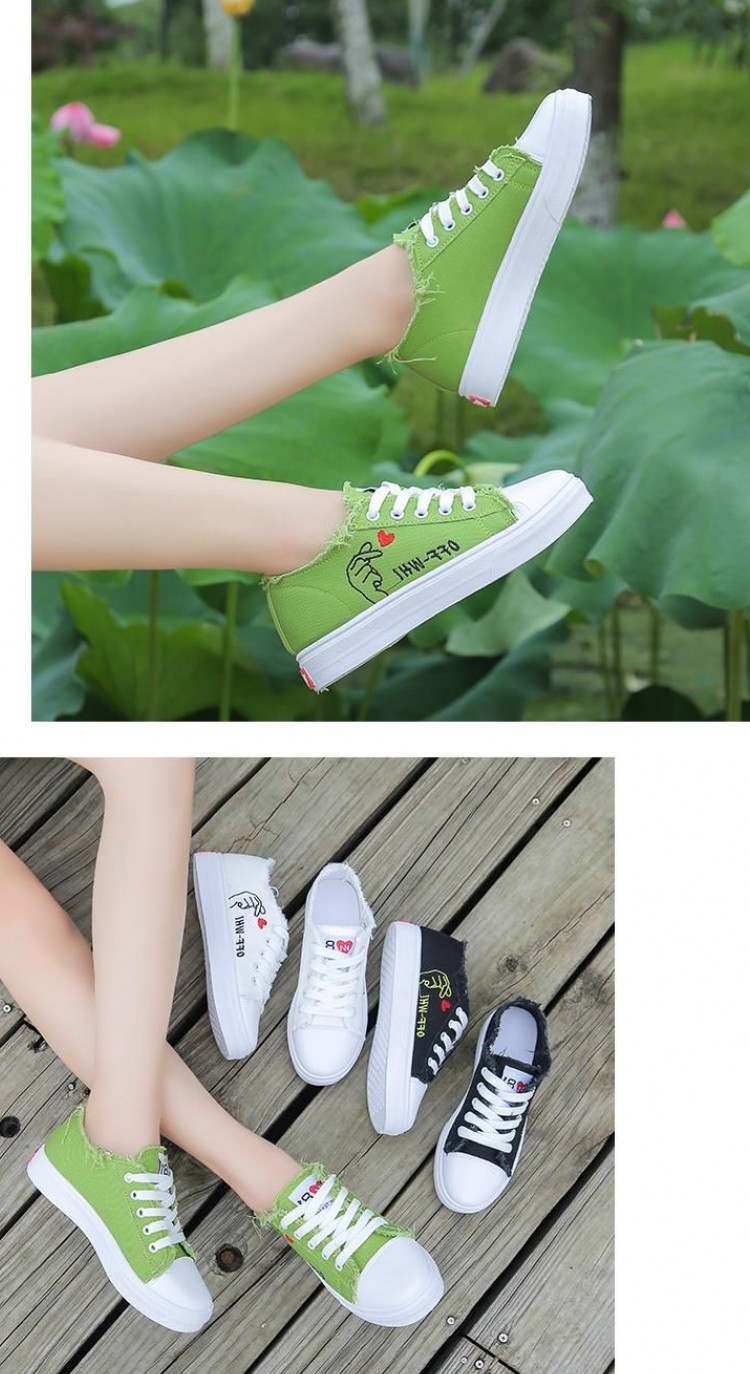 枫述春夏秋少女女孩帆布鞋10岁初中学生11运动板鞋12平底休闲布鞋女