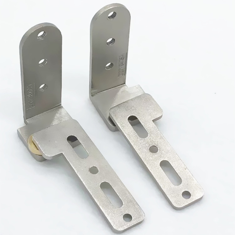 敬平极简门背景墙不锈钢精铸转轴木门上下暗藏轴天地铰链隐形门合页