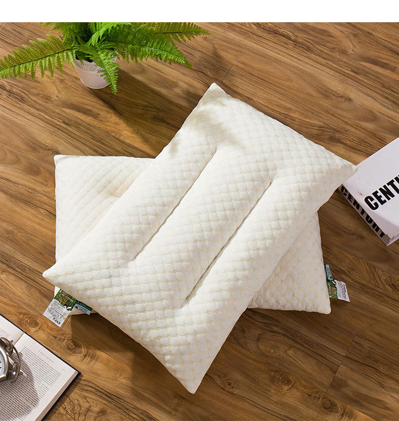 乳胶枕头单人颈椎碎乳胶颗粒柔软酒店睡觉橡胶枕芯家用夏天乳胶枕