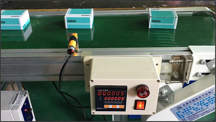 定做传送带输送机计数器工业设备自动感应记数器流水线计数表h金属