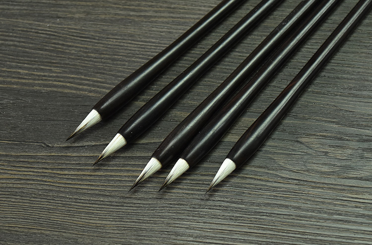 小号紫毫兔毛兼毫毛笔湖笔小楷书法入毛笔练习用