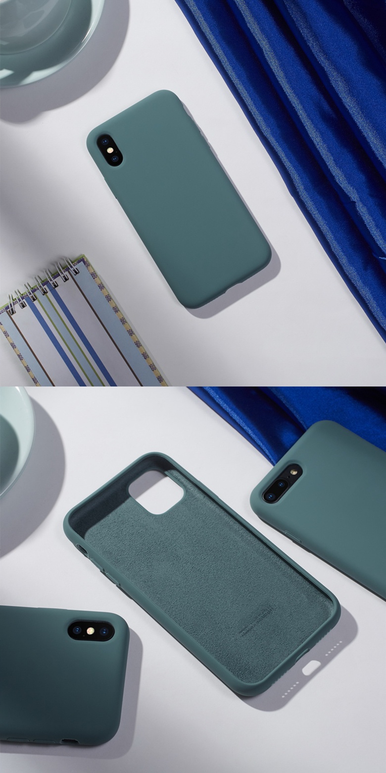 经典暗夜绿苹果11手机壳iphonexxr全包苹果8plus纯色11pro简约xsmax